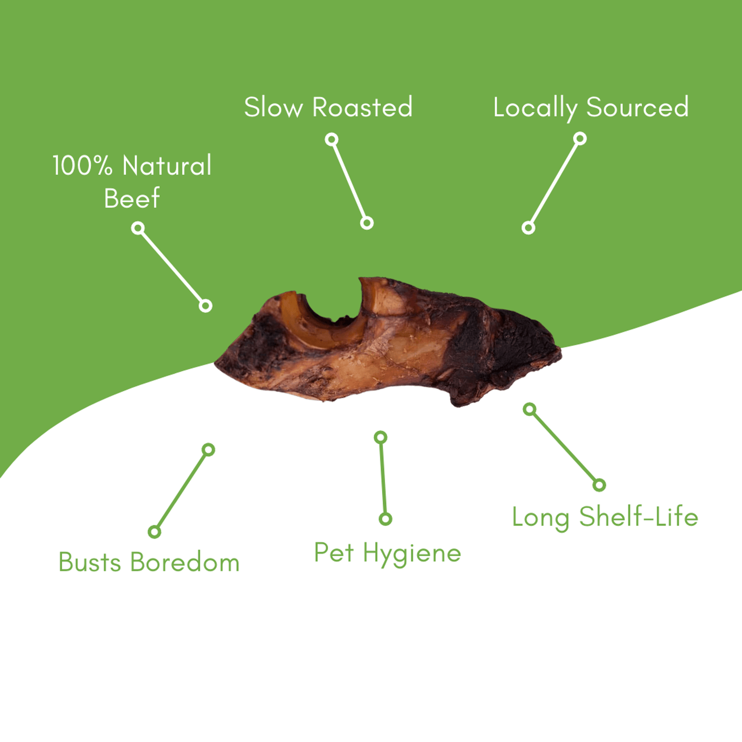 Natural Beef Bone Tidbit Chew for Dogs