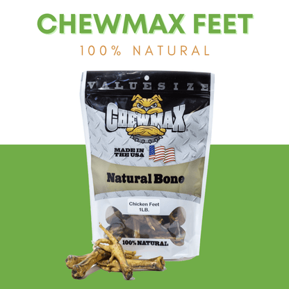 Premium Slow Roasted Chicken Feet for Dogs - 1 lb