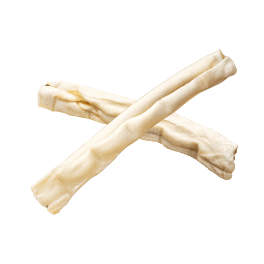 Premium Oven-Baked Natural Rawhide Rolls for Dogs - 12 Count