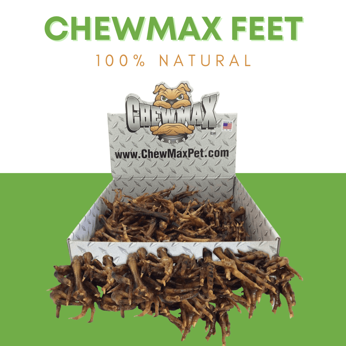 Premium Slow-Roasted Chicken Feet Dog Treats