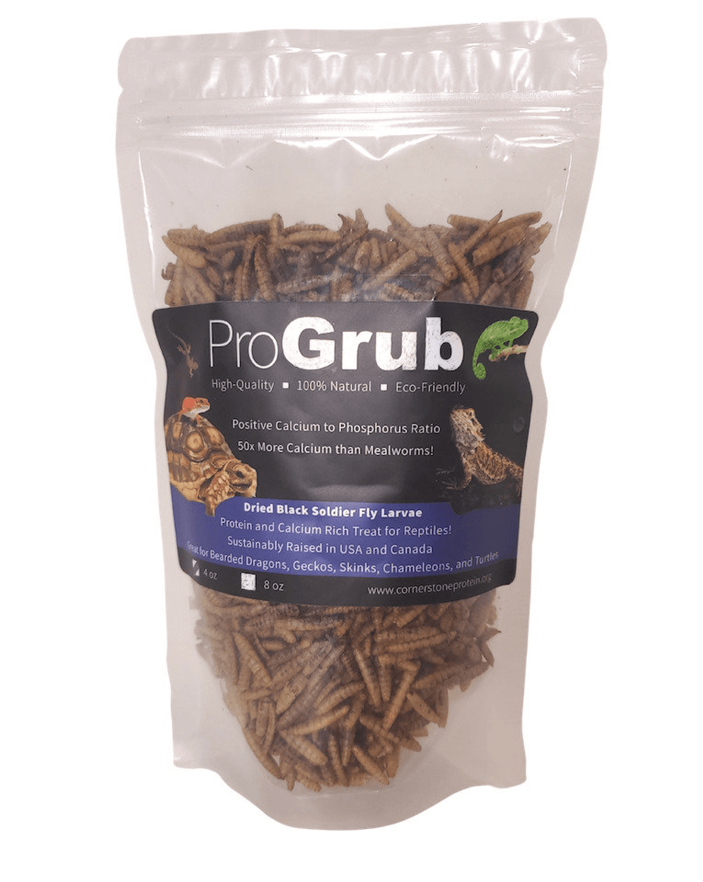 Premium Dried Black Soldier Fly Larvae for Reptiles and Aquatics