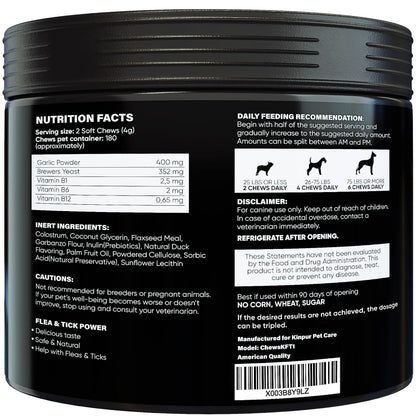 Flea and Tick Prevention Chewable for Dogs - No Collars Needed