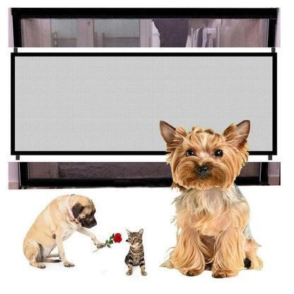 Portable Mesh Safety Gate For Pets - Secure And Stylish Pet Enclosure