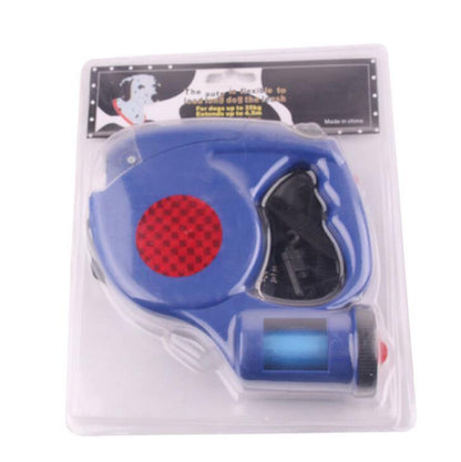 3-In-1 Illuminated Dog Leash With Retractable Garbage Bag