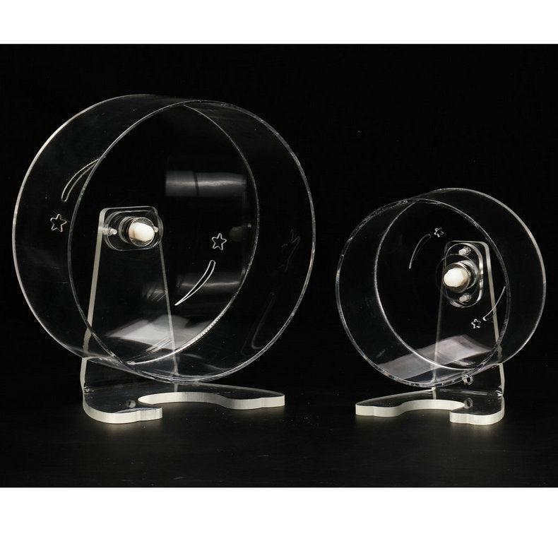 Transparent Acrylic Pet Exercise Wheel - The Ultimate Hamster Fitness