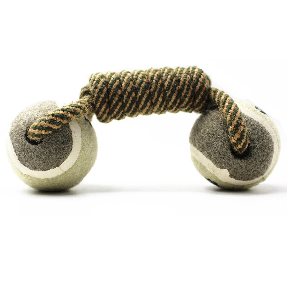 Pet Dental Dumbbell Rope Tennis Ball Chew Toy