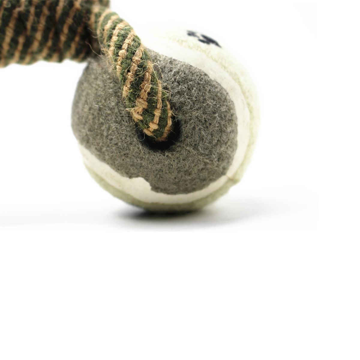 Pet Dental Dumbbell Rope Tennis Ball Chew Toy