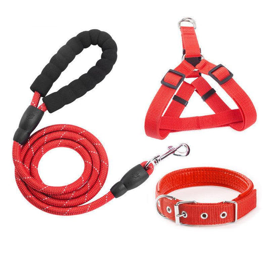 Reflective Pet Leash And Collar Set