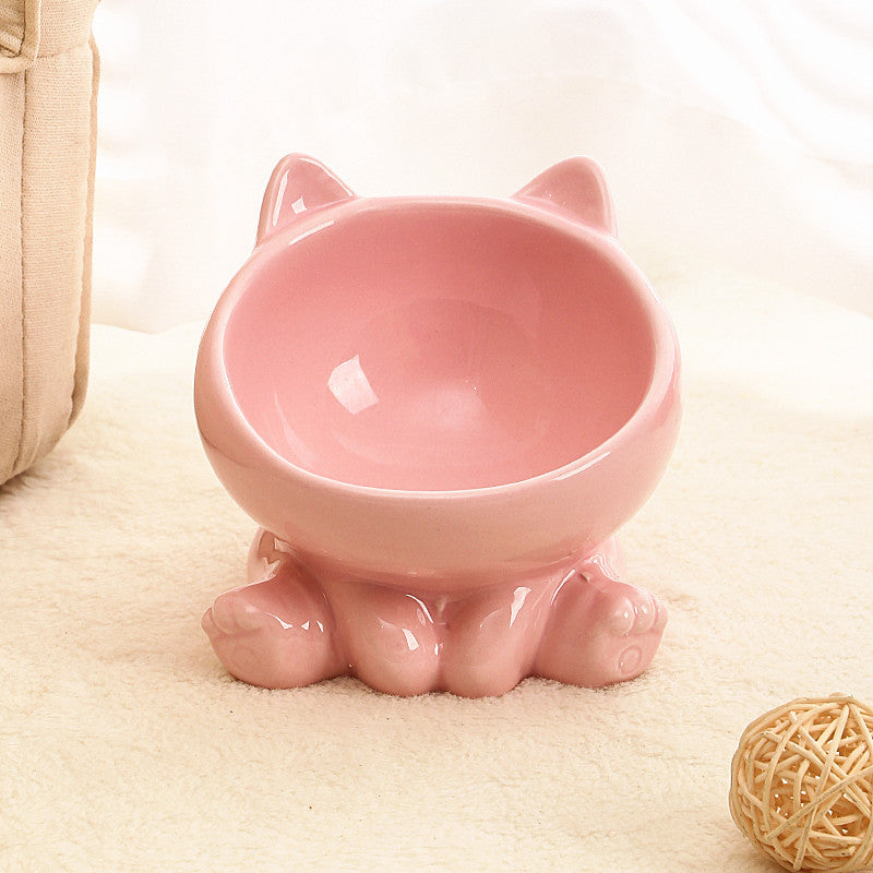 Ceramic Cat Shaped Bowl Set