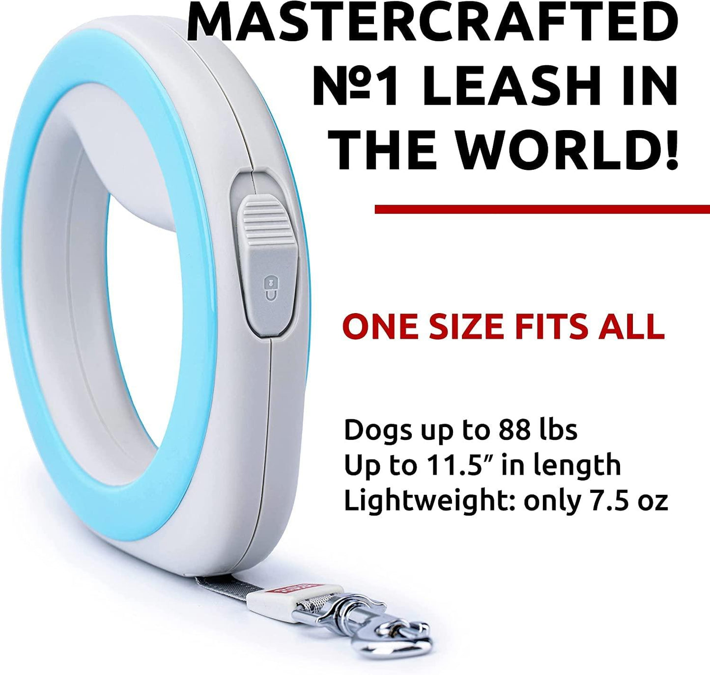 WAUDOG Hands Free Retractable Dog Leash