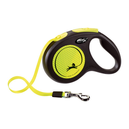 Dog Lead Flexi NEW CLASSIC NEON 5m Size M