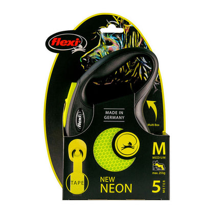 Dog Lead Flexi NEW CLASSIC NEON 5m Size M