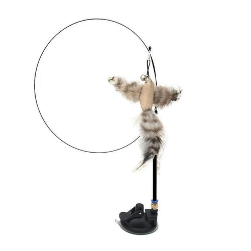 Interactive Feather Cat Teaser Stick