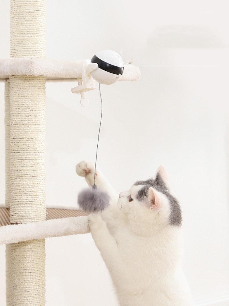 Interactive Smart Cat Toy With Electric Automatic Lifting Motion