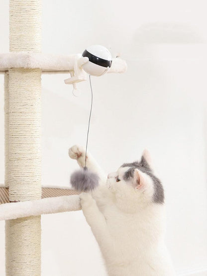 Interactive Smart Cat Toy With Electric Automatic Lifting Motion
