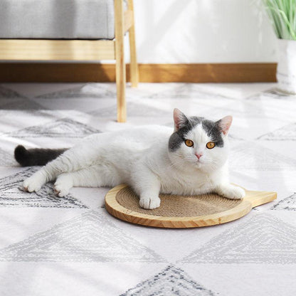 Wall Mounted Cat Scratcher Board With Suction Cup Toy