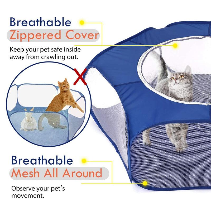 Portable Playpen For Small Pets: Foldable, Waterproof and Breathable