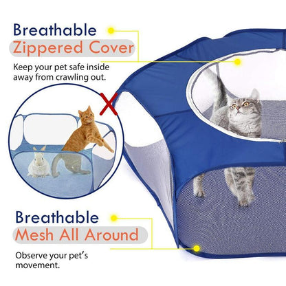 Portable Playpen For Small Pets: Foldable, Waterproof and Breathable