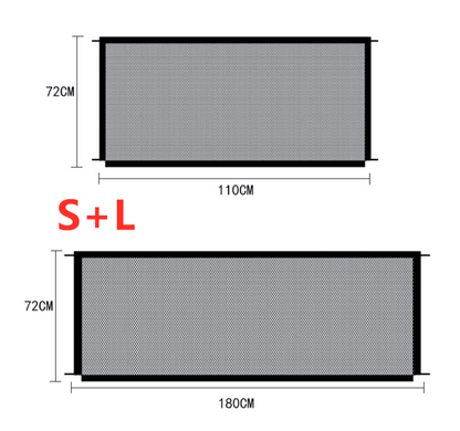 Foldable Pet Safety Enclosure Gate: Portable And Durable Nylon Fence