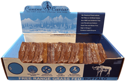 Canine Caviar Premium 6" Buffalo Treats for Optimal Health