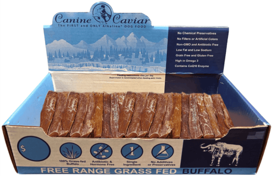 Canine Caviar Premium 6" Buffalo Treats for Optimal Health