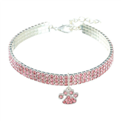Elegant Diamond Mix Pet Collar