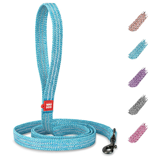 WAUDOG Recycled Cotton Dog Leash 6-10 Ft Eco Friendly