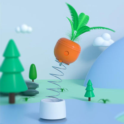 Interactive Carrot Food Leaking Cat Toy