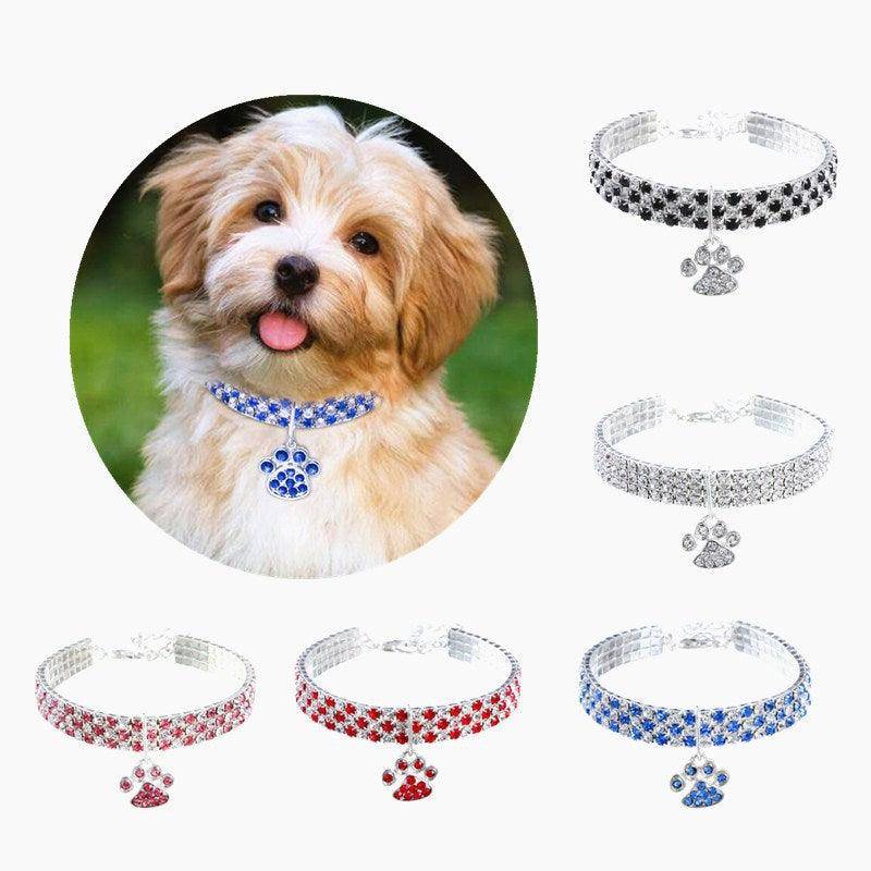 Elegant Diamond Mix Pet Collar