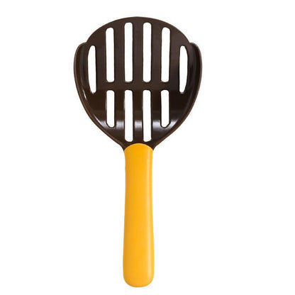 Two-Tone Plastic Tofu Cat Litter Scoop