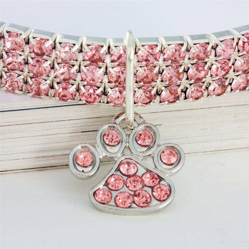Elegant Diamond Mix Pet Collar