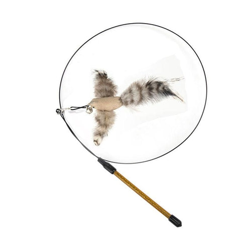 Interactive Feather Cat Teaser Stick