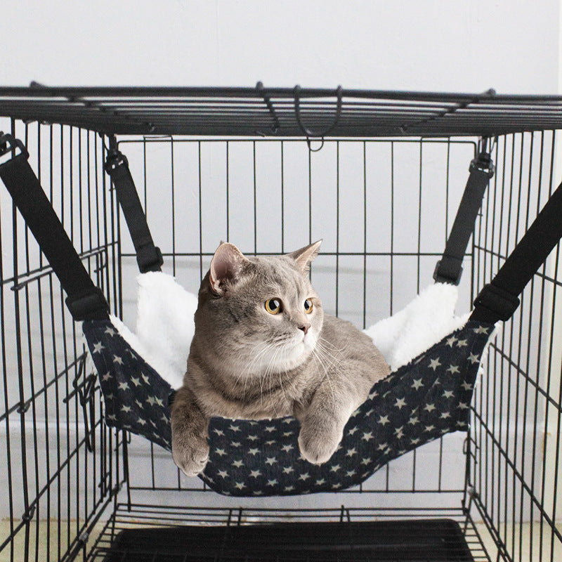 Fleece Cat Hanging Hammock