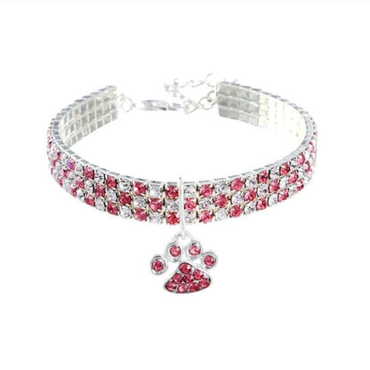 Elegant Diamond Mix Pet Collar
