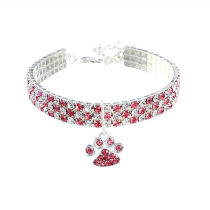 Elegant Diamond Mix Pet Collar