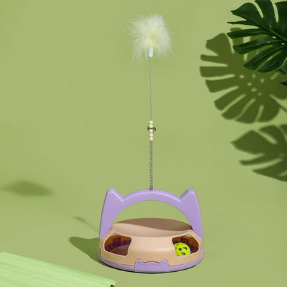 Ticklemeow Cat Teaser Stick - Chew-Resistant Toy