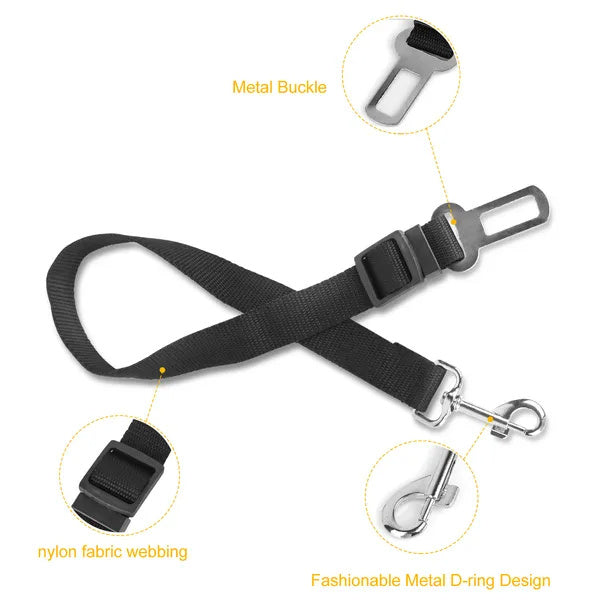 2Pcs Dog Seat Adjustable Belt Leash