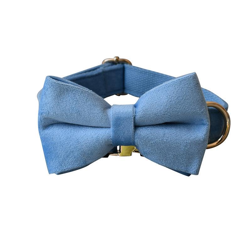 Luxury Velvet Dog Collar And Leash Set