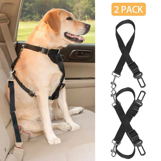 2Pcs Dog Seat Adjustable Belt Leash