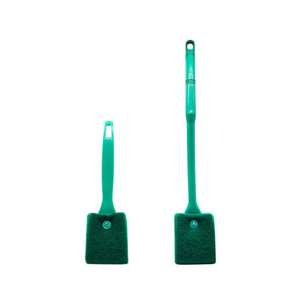 Dual-Sided Long Handle Aquarium Cleaning Brush