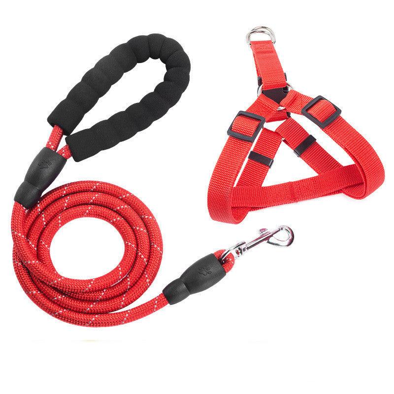 Reflective Pet Leash And Collar Set