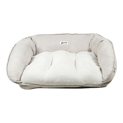 Dog Bed Gloria MANDI Beige Polyester (80 x 66 x 25 cm)
