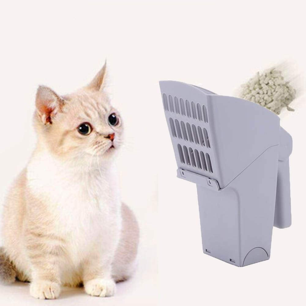 Easy Litter Scoop for Cats – Built-In Waste Bin, Durable & Hygienic Cleaning Tool from The PetRiot