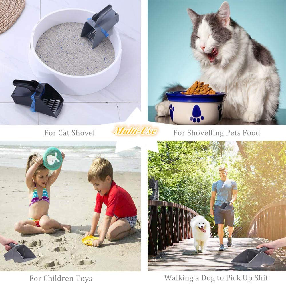 Easy Litter Scoop for Cats – Built-In Waste Bin, Durable & Hygienic Cleaning Tool from The PetRiot