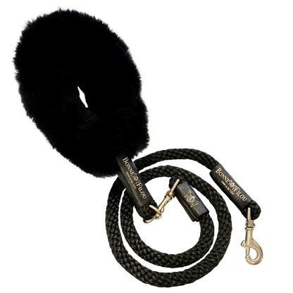 Bonne et Filou: Bundle Shearling Fur Grip + Rope Leash for Dogs