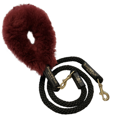 Bonne et Filou: Bundle Shearling Fur Grip + Rope Leash for Dogs