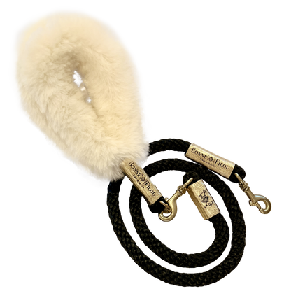 Bonne et Filou: Bundle Shearling Fur Grip + Rope Leash for Dogs
