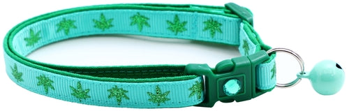 Marijuana Leaves - Breakaway Cat Collar