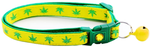 Marijuana Leaves - Breakaway Cat Collar