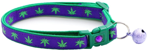 Marijuana Leaves - Breakaway Cat Collar